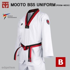 MOOTO BS5 (Basic 5) Standard Uniform (Poom V-Neck) Taekwondo Poom Dobok WT TKD