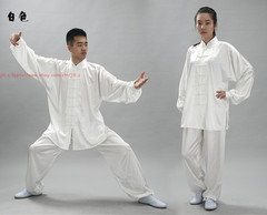 Unisex Korean Silk Tai Chi Suit Kung Fu Uniform Martial Arts Performance Clothes