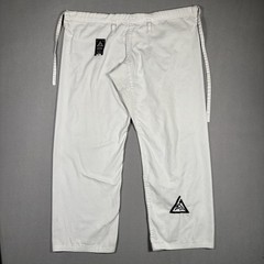 Gracie Barra Jiu-Jitsu Official Gi Set Mens size 4/170 White BJJ Cotton Martial