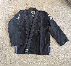 Inverted Gear BJJ Jiu-Jitsu Gi Uniform Set Jacket & Pants Black Size A1S