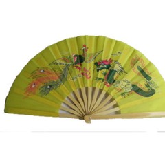 China Wu shu Kung fu Tai chi Dance Exercise fan dragon & phoenix 5Color optional