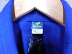 Wasuru Budo hybrid Karate/Jiu-Jitsu Blue Uniform Size 1 100% Cotton Reinforced