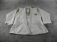 Romulo Melo Brazilian Jiu-Jitsu Gi Jacket Mens Small White A1 Patch Logo