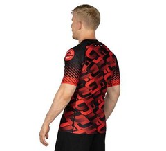Fuji Match MMA BJJ Jiu Jitsu ShortSleeve Short Sleeve SS Rashguard – Red Black