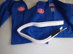 Gracie Barra BJJ Gi GBK Lite Ripstop Kimono Blue Size Y3 with Belt Kids Youth