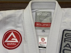 Gracie Barra Equipe Edition Men’s White Gi Jacket – Adult Size A3
