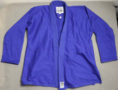 Moya Brand 025 Jiu-Jitsu Gi Jacket Unisex A2 Royal Blue Cotton Open Front Karate