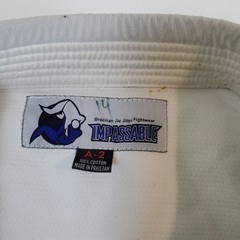 Impassable Brazillian Jiu Jitsu Fightwear White Blue A2 Pants Gi Set BJJ MMA