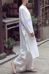 Vintage Women Chinese Tang Suit Tai Chi Coat Top Martial Arts Kung Fu Uniform