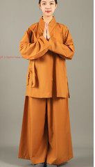 Unisex Buddhist Zen Clothing Shaolin Monk Kung Fu Martial Arts Wushu Uniforms