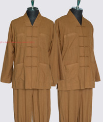 Cotton Meditation Buddhist Monk Clothes Summer Kung Fu Tai Chi Shaolin Uniforms