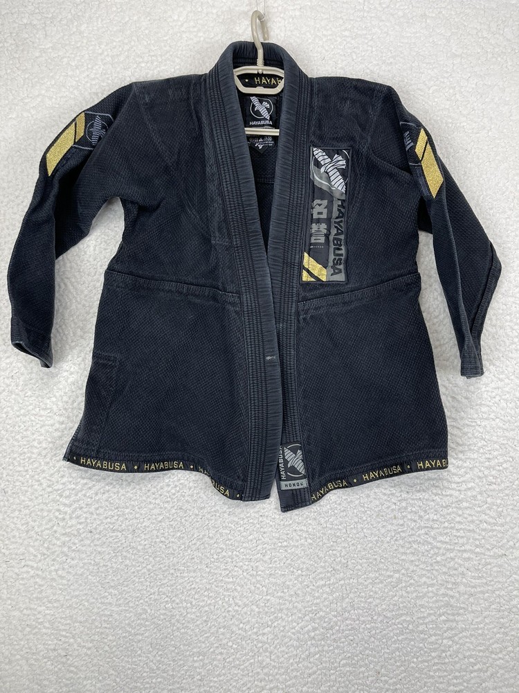 hayabusa jiu jitsu gi Y4 Youth Black MMA Fighters Tough Roll Choke