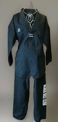 Dynamics TaeKwonDo 2 Piece Black Sz 5/190 Black Belt Club Eagle Martial Arts