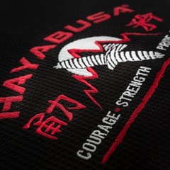 Hayabusa Goorudo 3 Gold weave Gi A1 (Black and Red) – Size A1