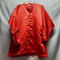 VTG. 2 Piece Red Satin feel Century Martial Arts Kung Fu Uniform Size 6