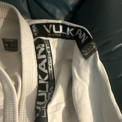 Vulkan Ultra Light Jiu-Jitsu Gi Jacket Top A2 White Bruno Bastos Patch
