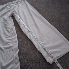 White Martial Arts Uniform Gi Suit Martial Arts World Logo Jacket & Pants Large