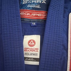 Gracie Barra Kimono Gi Jacket Blue BJJ Jiu Jitsu Uniform TOP ONLY Youth Y4