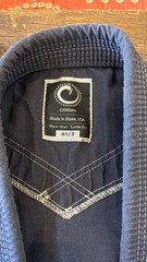 Origin Maine BJJ Jiu Jitsu Jacket A1 Mens Size Small Navy Blue GI MMA Kimono