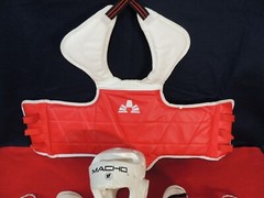 Martial Arts Set (small size) Leg/arm Pads Headgear Chest Protector Nunchucks