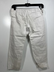Moya Brand Co. Jim Jitsu Pants Cotton Rope Tie Waist White Sz KO
