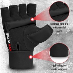 BEAST RAGE Taekwondo Karate Gloves for Men and Women, Boxing Training Gloves …
