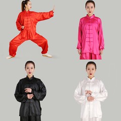 Chinese Kung Fu Tai Chi Silk Uniform Martial Arts Wushu Wing Chun Sets Unisex