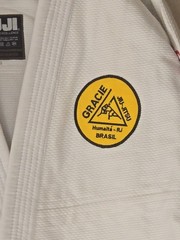 Gracie Jiu-Jitsu Fuji BJJ Gi White A3 Complete Uniform Kimono Brazil Martial Art