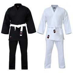 G4 Karate Unifrom Suit GI Aikido Martial Arts Lightweight Free Belt White Black