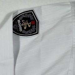 Mooto Jacket Shirt Taekwondo Competition WTF White Sz 150(1).