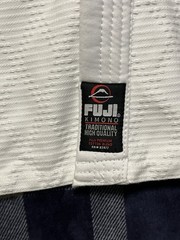 Fuji Gi White Jiu Jitsu MMA Kimono Top BJJ Martial Arts Single Weve No Belt Sz 3