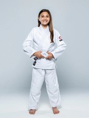 New White Fuji Sports Single Weave Judo Gi Kimono Unisex