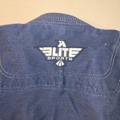 Elite Sports BJJ Gi Jacket Blue Mens Pearl Weave Martial Arts Top