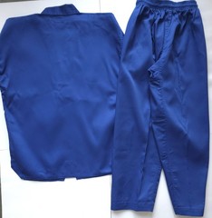 Youth Blue Martial Arts Uniform Set Top + Pants No Belt Sizes 1 & 4