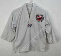 Tiger Claw White Light Weight Robinson’s Taekwondo Kid’s Uniform 2 Piece Sz 000
