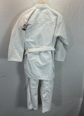 Fuji Gi & Gear BJJ Jiu Jitsu Kimono Jacket Pants Belt Men A3 White Martial Arts