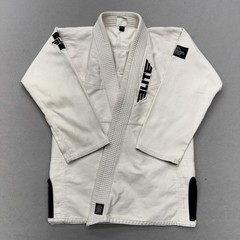 Elite Sports Unisex BJJ Gi Jacket C2 White Pearl Weave Jiu Jitsu MMA Sport
