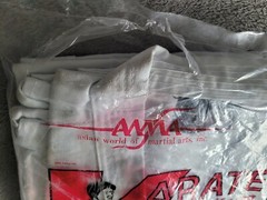 Rare Vintage 1985 Asian World Of Martial Arts AWMA Gi Karate Set Size 6 (XL)