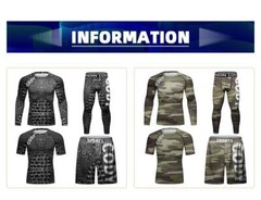 USA SHIP Kids Brazilian Jiu Jitsu BJJ MMA Rashguard Shorts Spats Uniform Camo