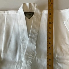 Century Student Uniform Kids Size 00 4-6 White Belt Karate Martial Arts 6 Oz