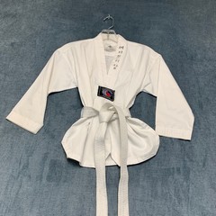 Pine Tree Sangmoosa Taekwondo Uniform Set Unisex 0 White Breathable with Belt
