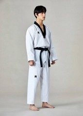 MOOTO BS5 Uniform with Black V-Neck Basic Season-5 Standard WT Dobok