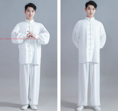 Cotton Linen Kung Fu Tai Chi Uniform Unisex Martial Arts Wing Chun Suit Clothing