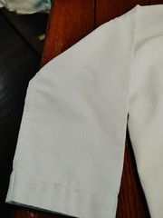FUJI „Taekwondo America” Embroidered Youth White Karate Uniform Robe (Size 1)