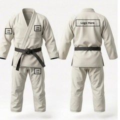 Men’s BJJ Gi 450GSM Pearl Weave Jiu Jitsu Kimono Embroidery Teamwear Uniform