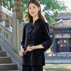 Chinese KungFu Tang fu Unisex Tai Chi Uniforms Clothing YOGA Fitness Zen Clothes
