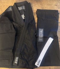 Twister Uniform BLACK Jacket & Pants White Belt Jui-jitsu GI A4 NWT