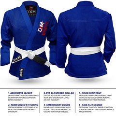 DXM SPORTS Brazilian Jiu-Jitsu Kimono BJJ Gi MMA Uniform Pearl Weave Kids Unisex