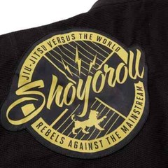 Shoyoroll Batch 136 RVCA Competitor Retro BJJ Gi Black Jiu Jitsu Kimono 450 GSM