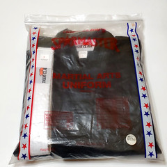 Tiger Claw Sparmaster Martial Arts Uniform Black Kids Size 0/130 White Belt Incl